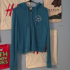 Blue Hollister Zip-Up Jacket